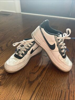 Nike Air Force 1 Low “Remix Pack” White and Black, size 6Y